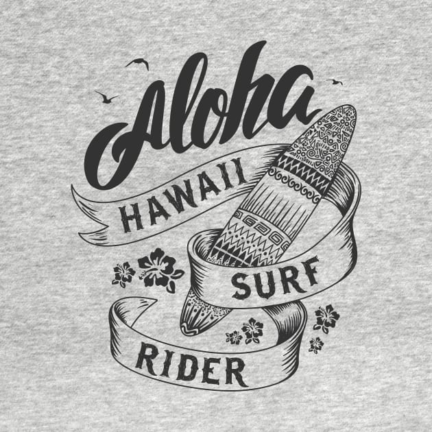 Aloha Hawaii Surfing by XOZ